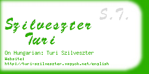 szilveszter turi business card